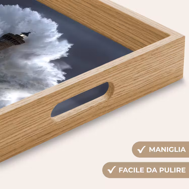 Vassoio - Onda - Faro - Acqua schiumosa — 8