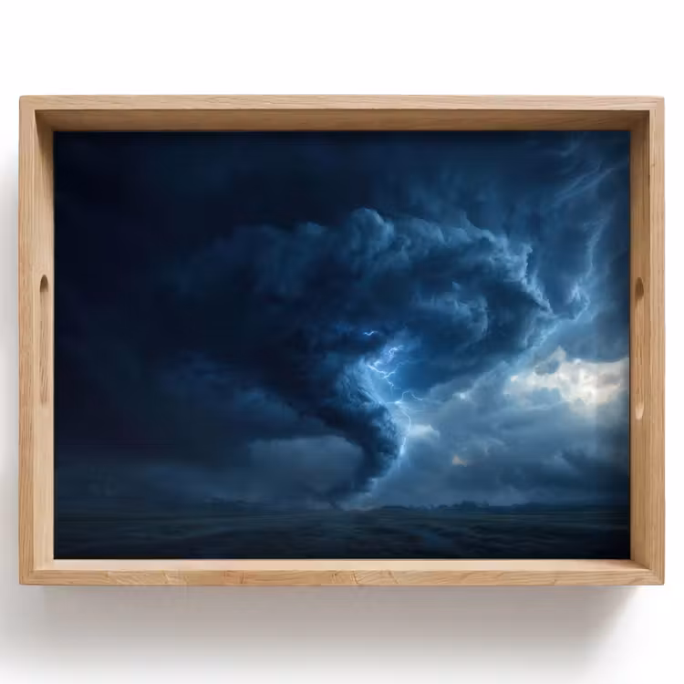 Vassoio - Tornado - Buio - Nuvole — 1