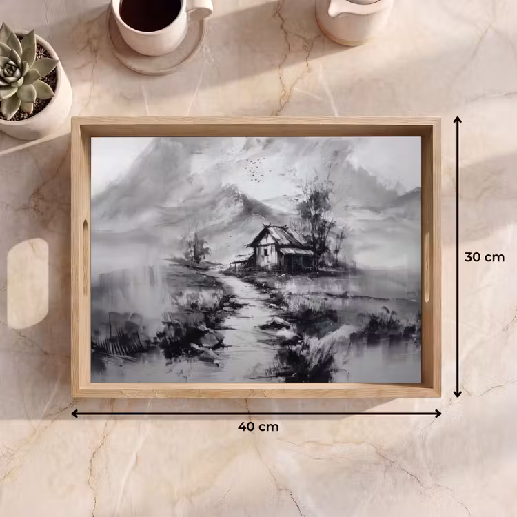 Vassoio - Cabina - Grigio - Montagne - Nebbioso — 7