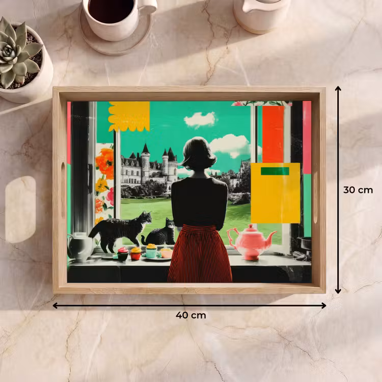 Vassoio - Donna - Cucina - Gatti - Trasparente — 7