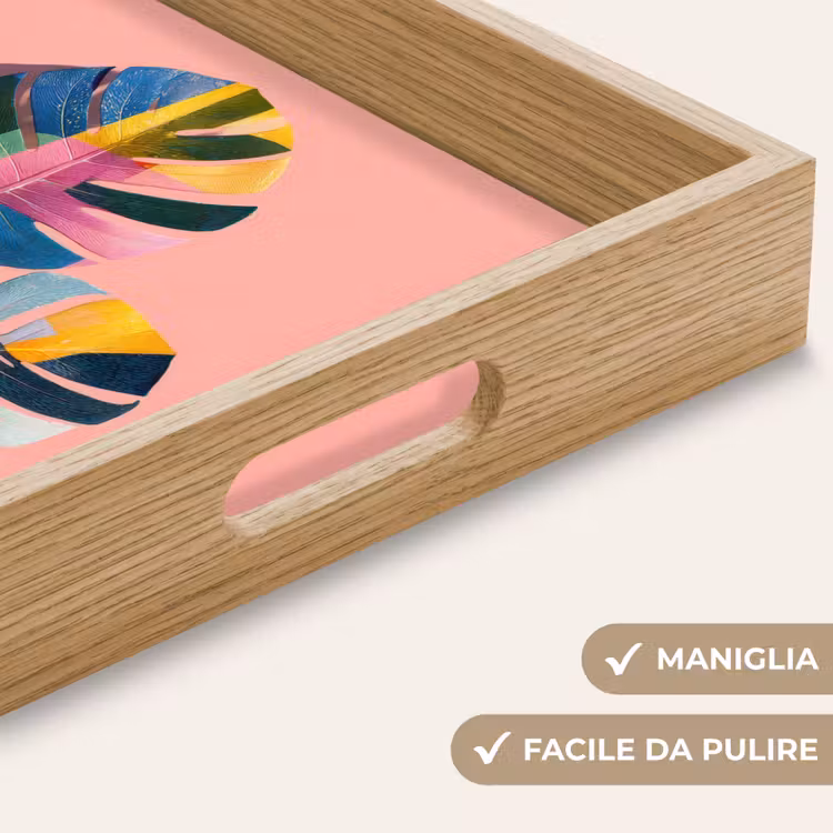Vassoio - Foglie - Dipinte - Colorate — 8