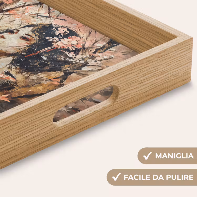 Vassoio - Kimono - Donna - alberi di ciliegio — 8