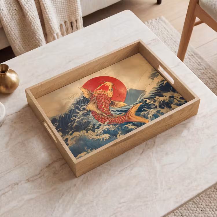 Vassoio - Koi - Mare - Onde - Sole — 2