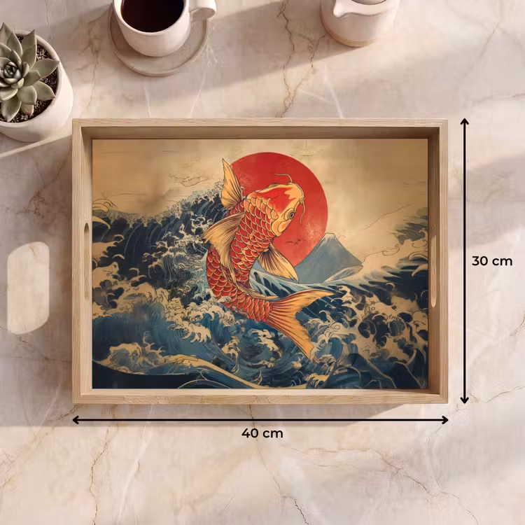 Vassoio - Koi - Mare - Onde - Sole — 7