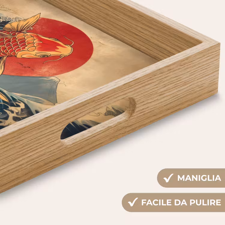 Vassoio - Koi - Mare - Onde - Sole — 8