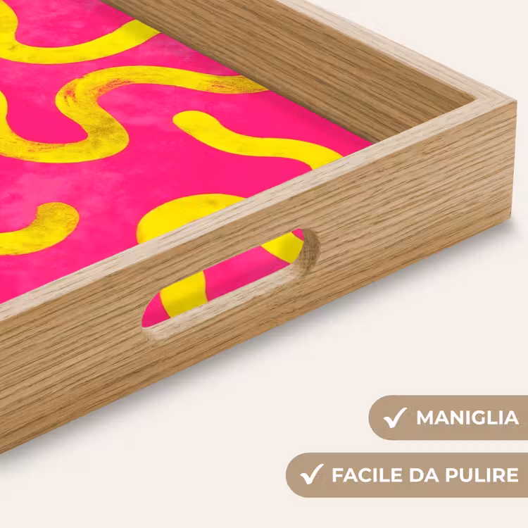 Vassoio - Linea - Giallo - Astratto — 8