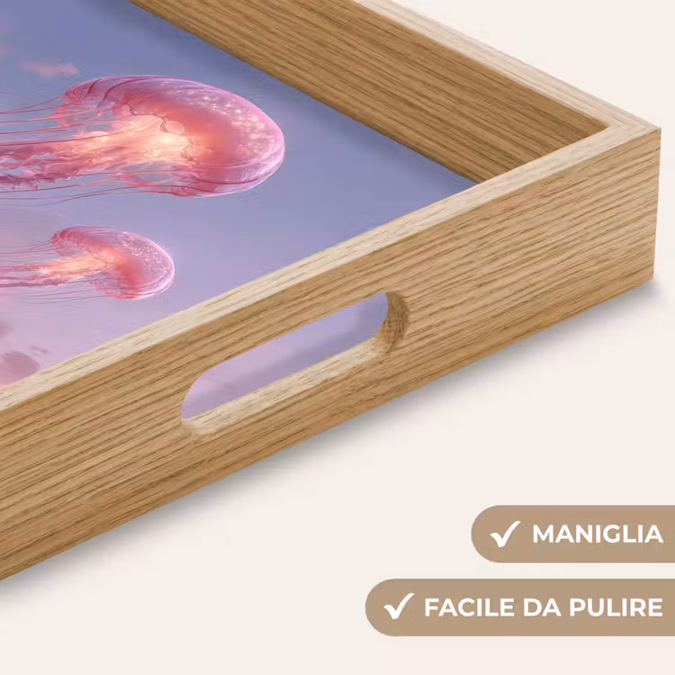 Vassoio - Medusa - Rosa - Nuvole — 8