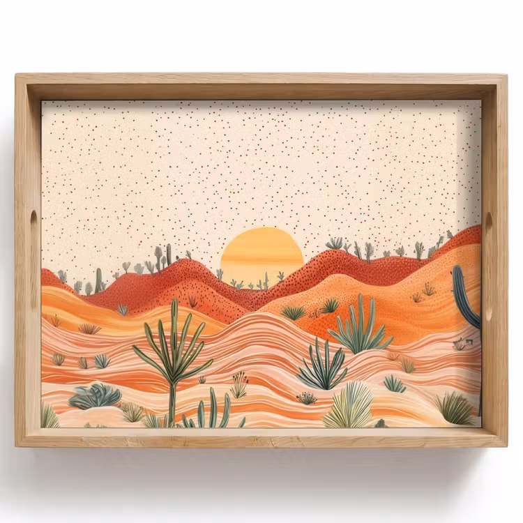 Vassoio - Paesaggio - Colline - Tramonto — 1