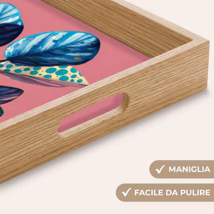 Vassoio - Pianta - Foglie - Puntini - Astratto — 8