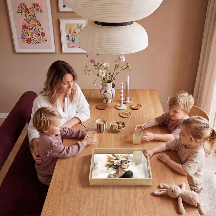 Vassoio - Fiore - Ritratto - Volto — 5
