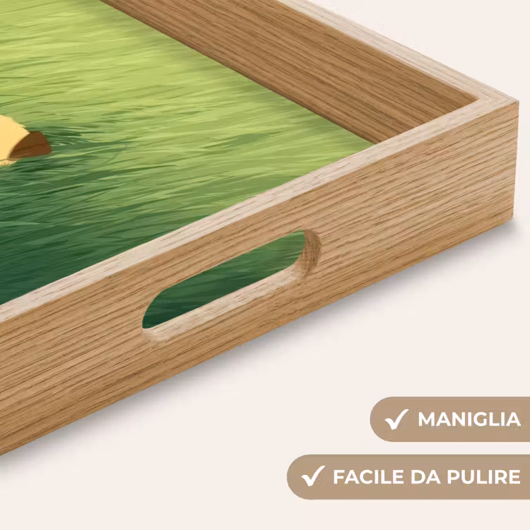 Vassoio - Cane - Erba - Orecchie - Marrone — 8