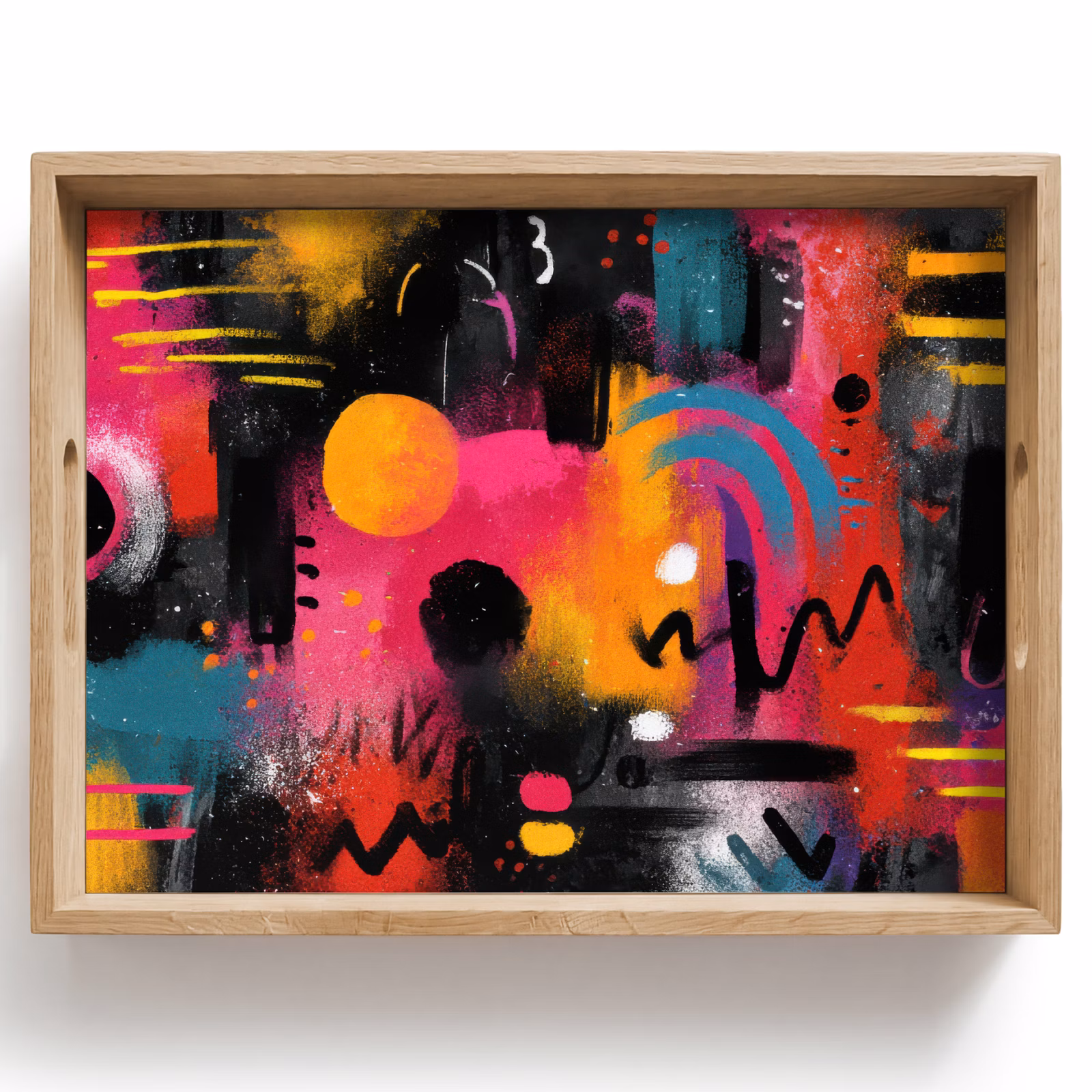 Vassoio - Aree di colore - Forme - Colorate - Astratte — 1