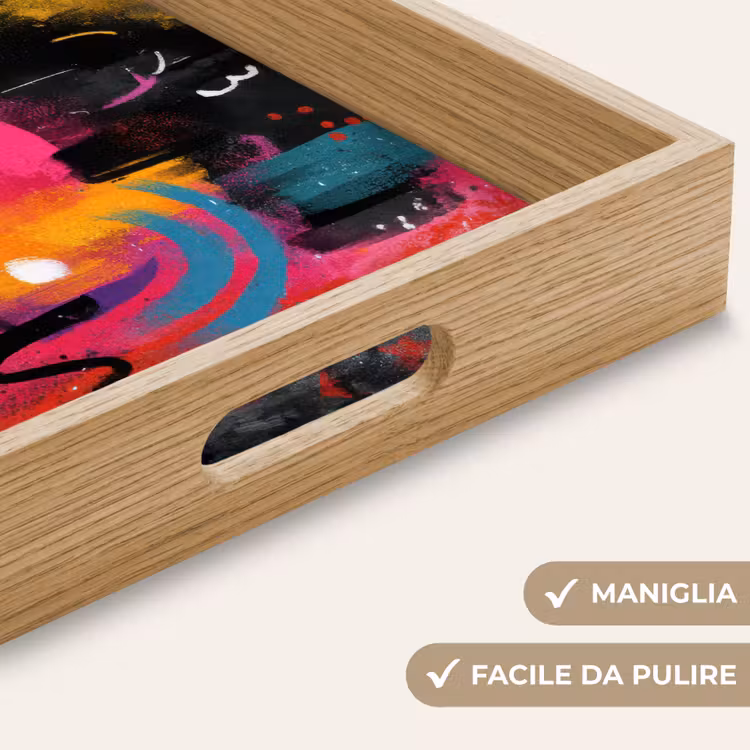 Vassoio - Aree di colore - Forme - Colorate - Astratte — 8