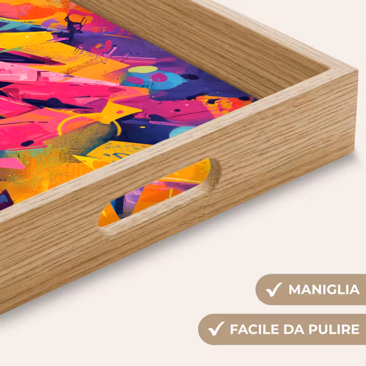 Vassoio - Astratto - Forme - Colorato — 8