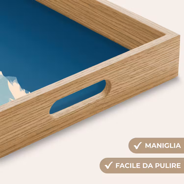 Vassoio - Casa - Paesaggio di montagna - Neve — 8