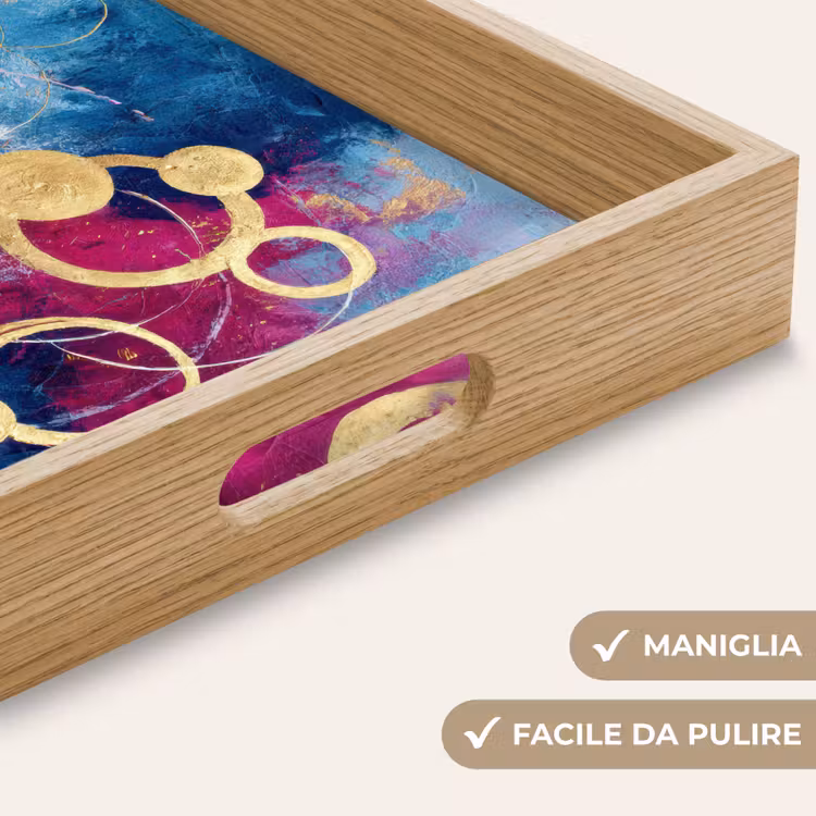 Vassoio - Cerchi - Oro - Astratto — 8