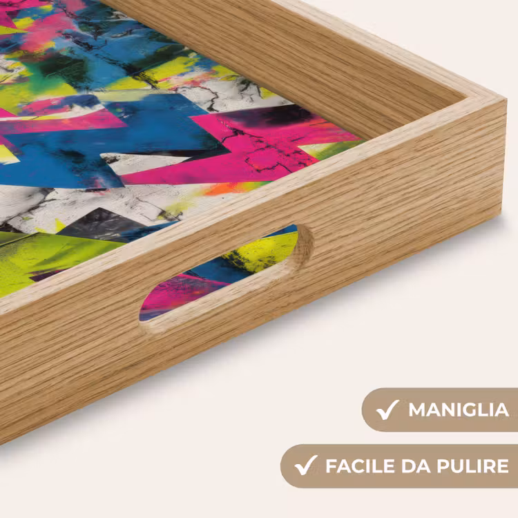 Vassoio - Fulmini - Motivo - Marmo - Colori — 8