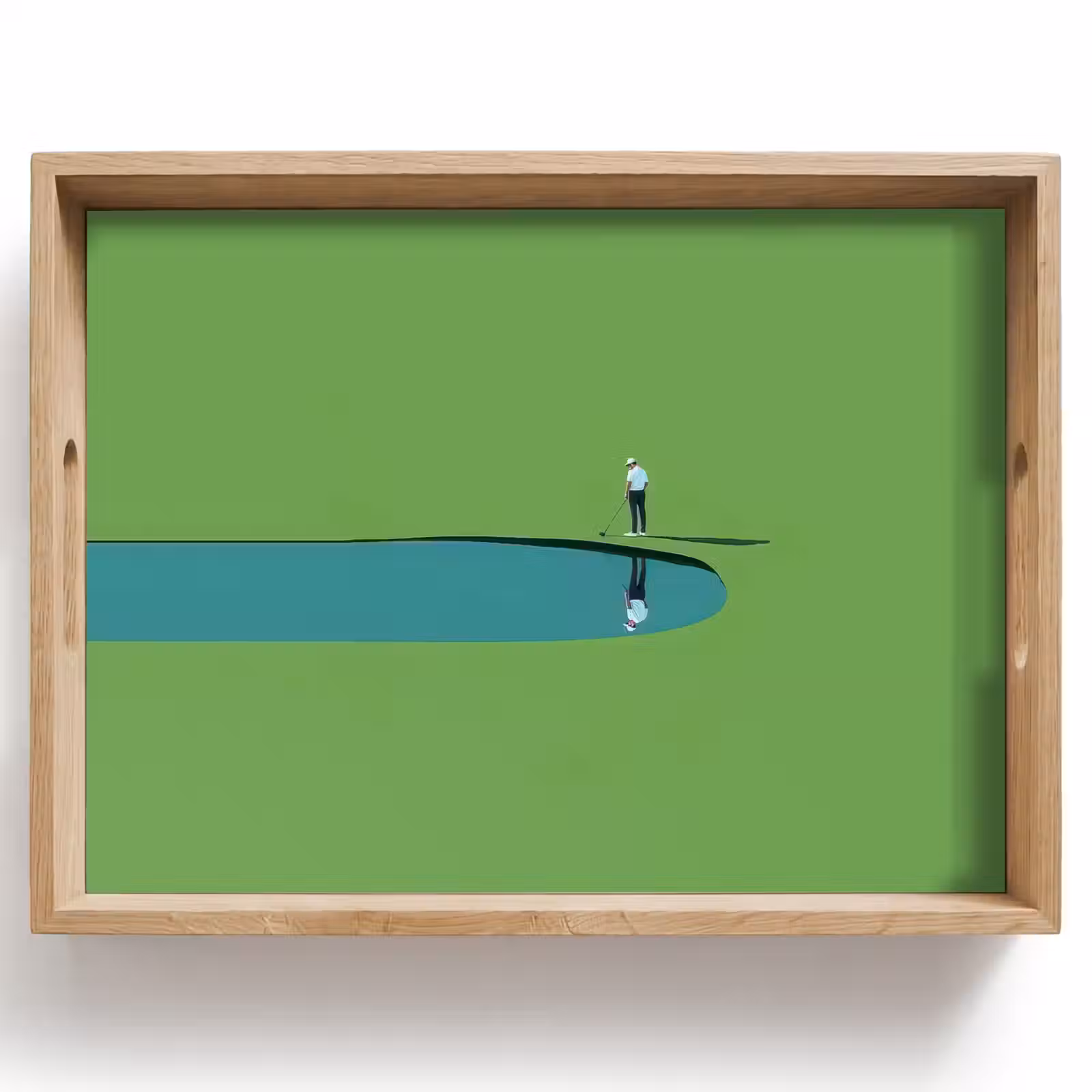 Vassoio - Persona - Onda - Acqua - Blu — 1