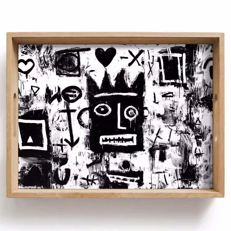 Vassoio - Forme - Cercasi - Nero - Astratto — 1