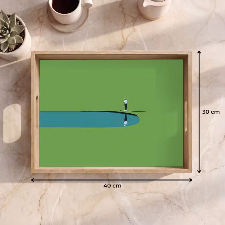 Vassoio - Persona - Onda - Acqua - Blu — 7