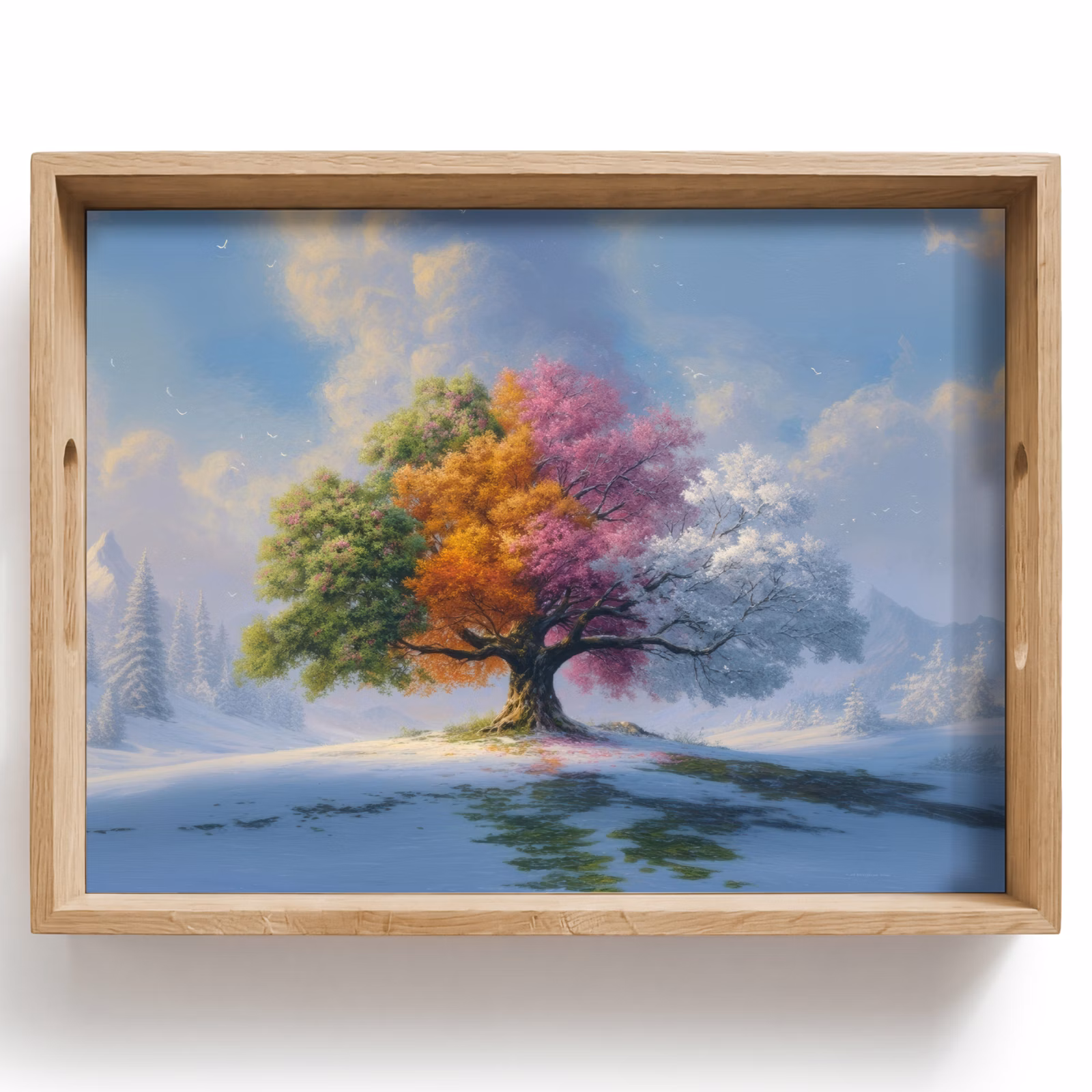 Vassoio - Albero - Stagioni - Inverno - Paesaggio — 1