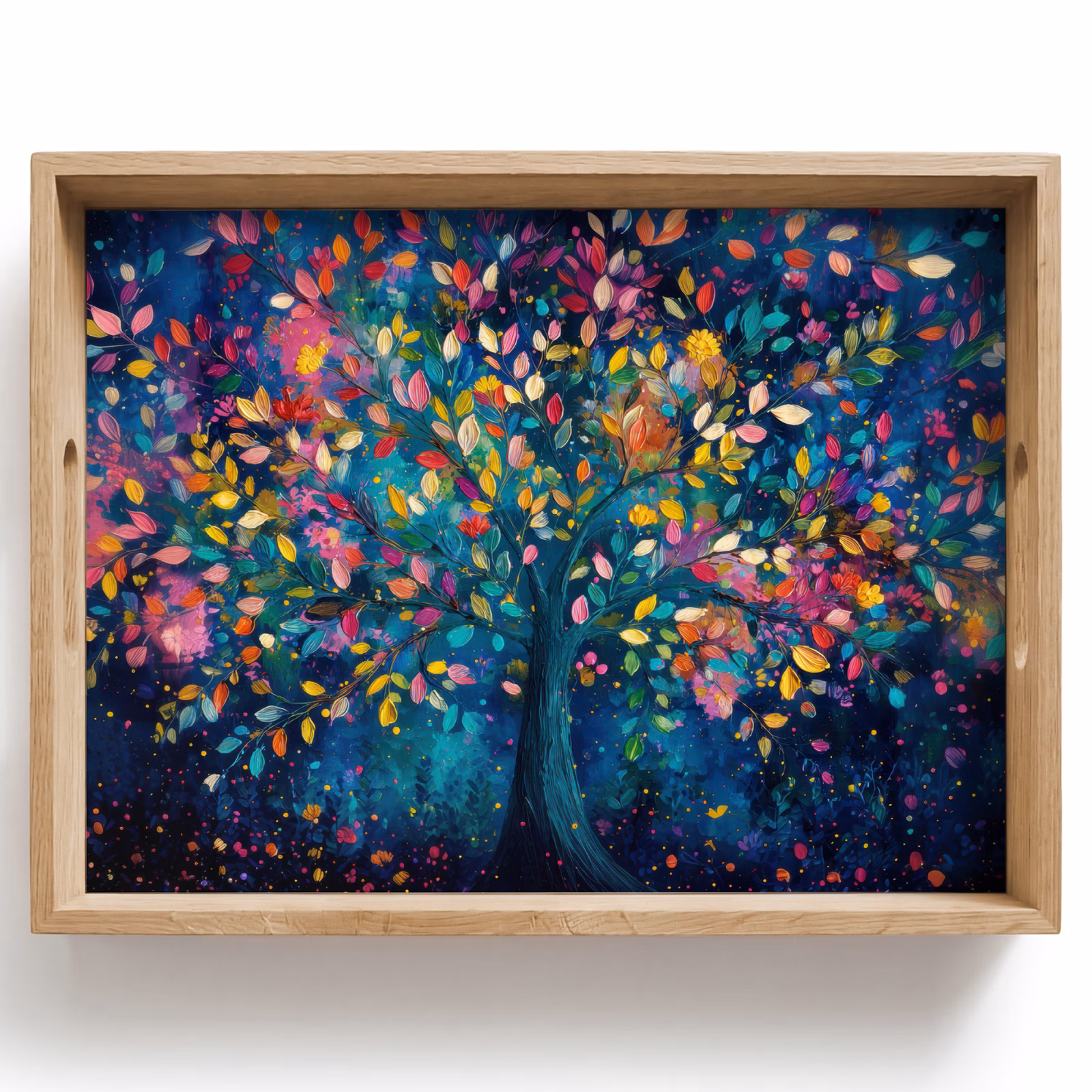 Vassoio - Colorato - Albero - Magico - Astratto — 1