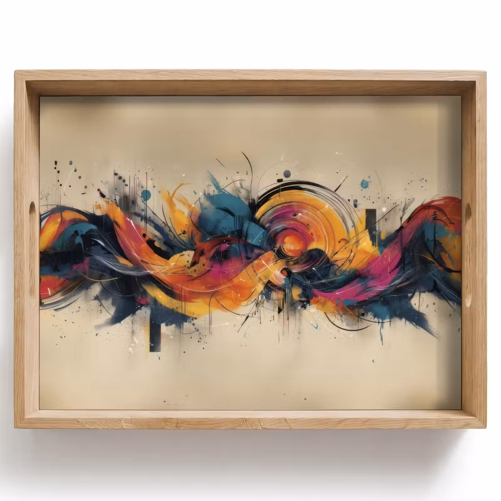 Vassoio - Esplosione - Colorato - Forme - Astratto — 1