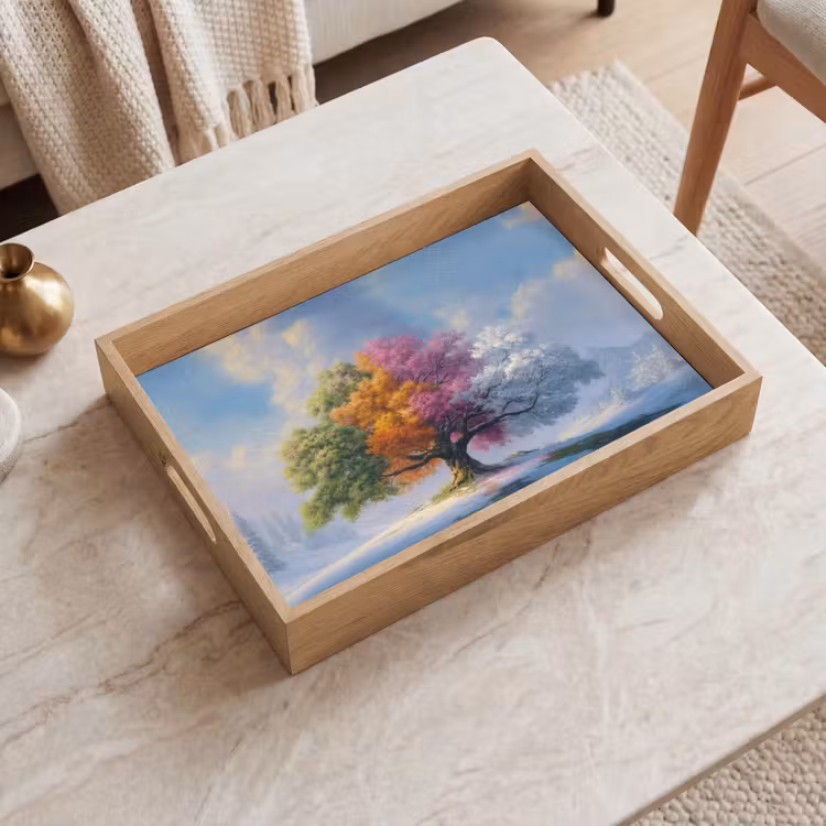 Vassoio - Albero - Stagioni - Inverno - Paesaggio — 2
