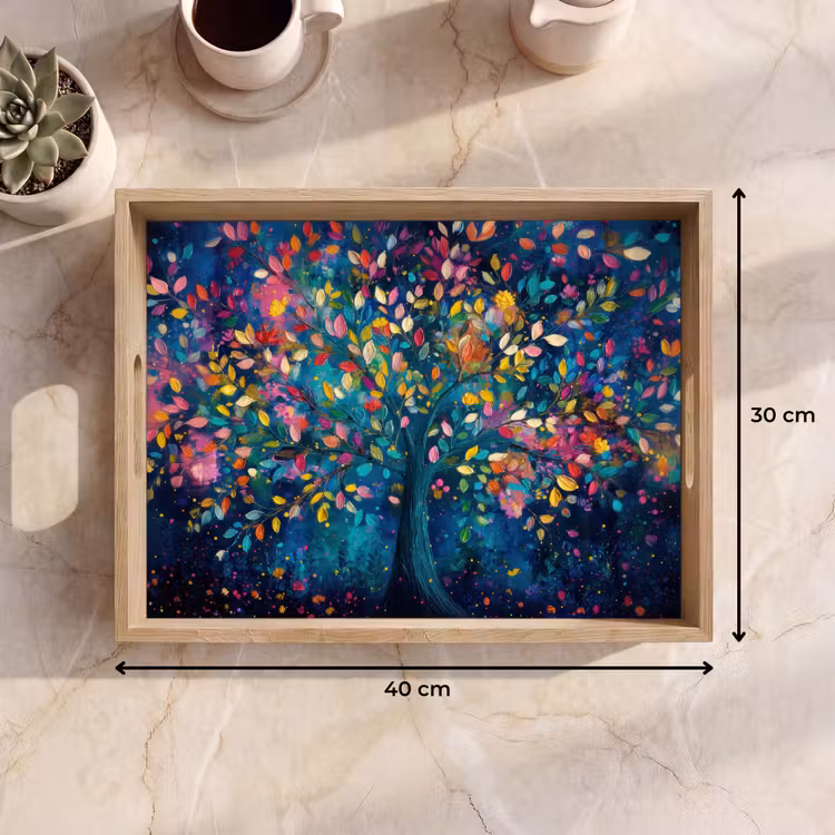Vassoio - Colorato - Albero - Magico - Astratto — 7