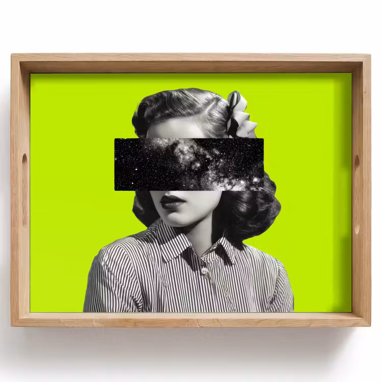 Vassoio - Donna - Cielo stellato - Verde — 1
