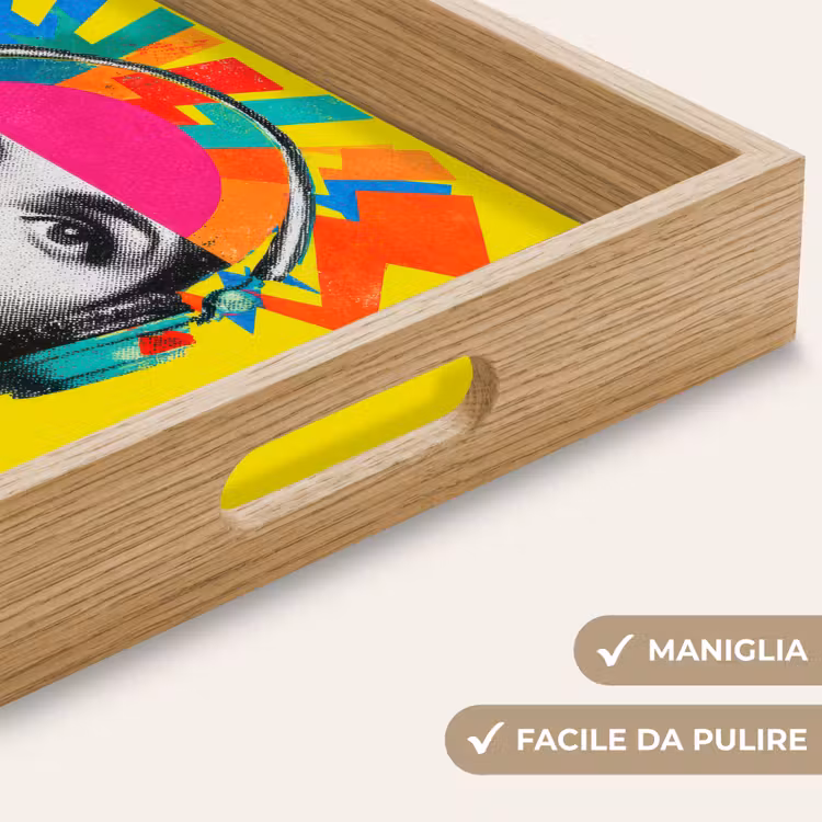 Vassoio - Donna - Cuffie - Giallo — 8