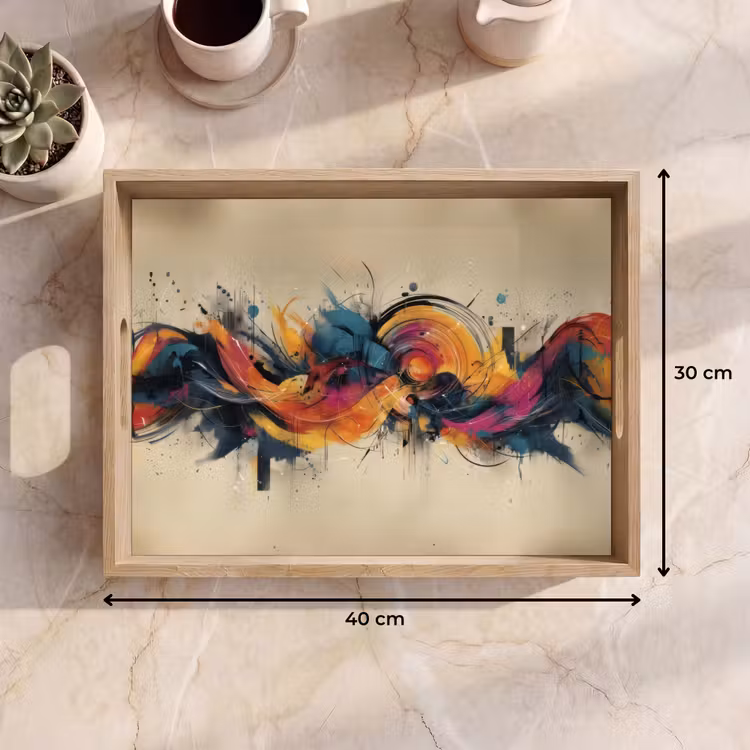 Vassoio - Esplosione - Colorato - Forme - Astratto — 7