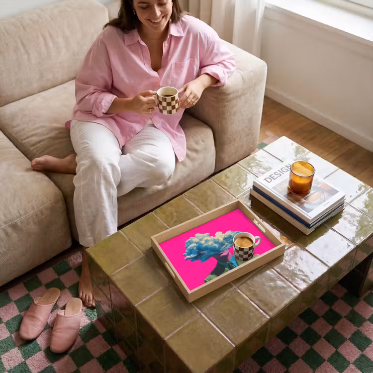 Vassoio - Uomo - Vestito - Nuvola - Rosa — 4