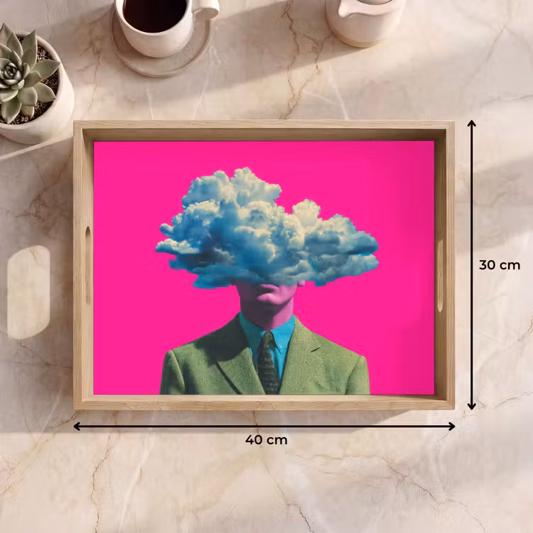 Vassoio - Uomo - Vestito - Nuvola - Rosa — 7