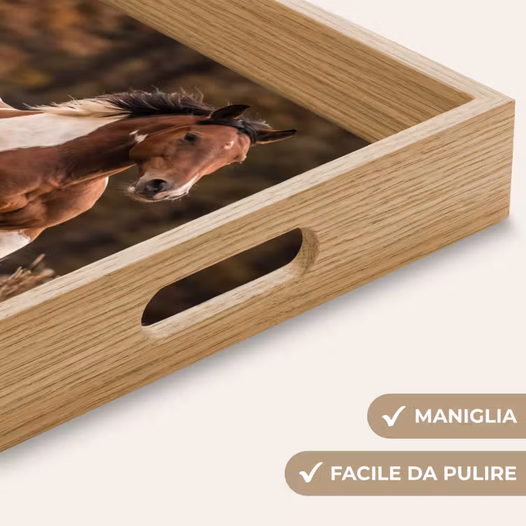 Vassoio - Cavallo - Marrone - Erba — 8