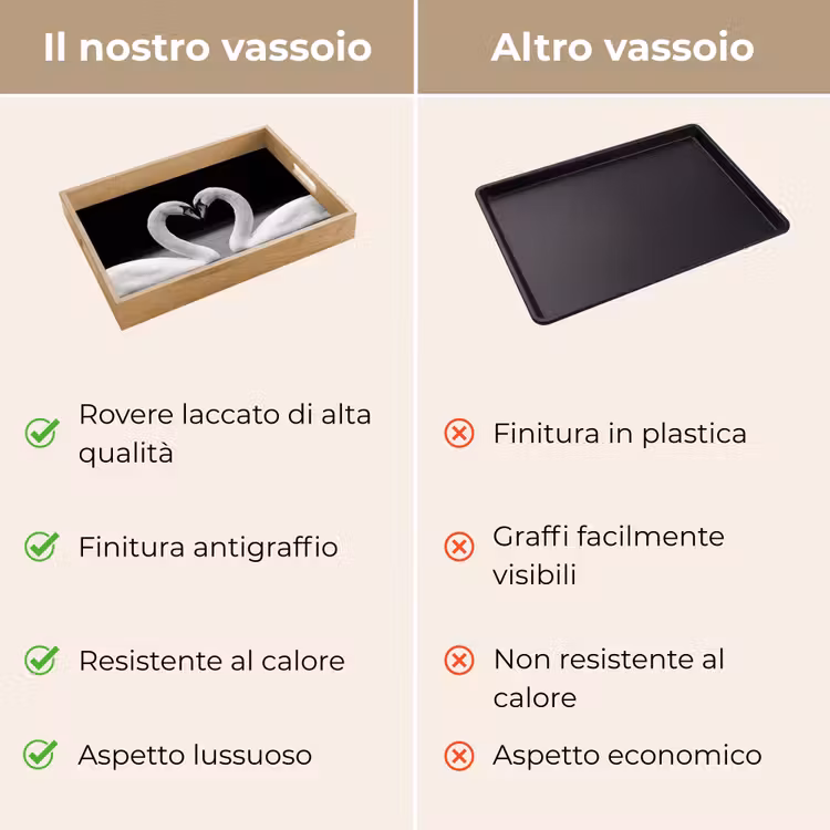 Vassoio - Cigni - Cuore - Nero - Bianco — 9