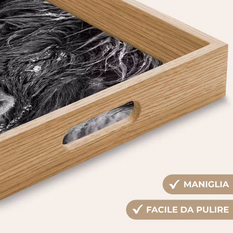 Vassoio - Highlander scozzese - Nero - Bianco - Fiocchi di neve — 8