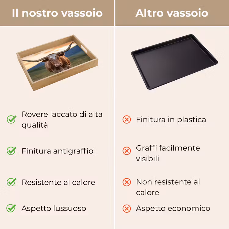 Vassoio - Longhorn - Paesaggio - Tramonto — 9