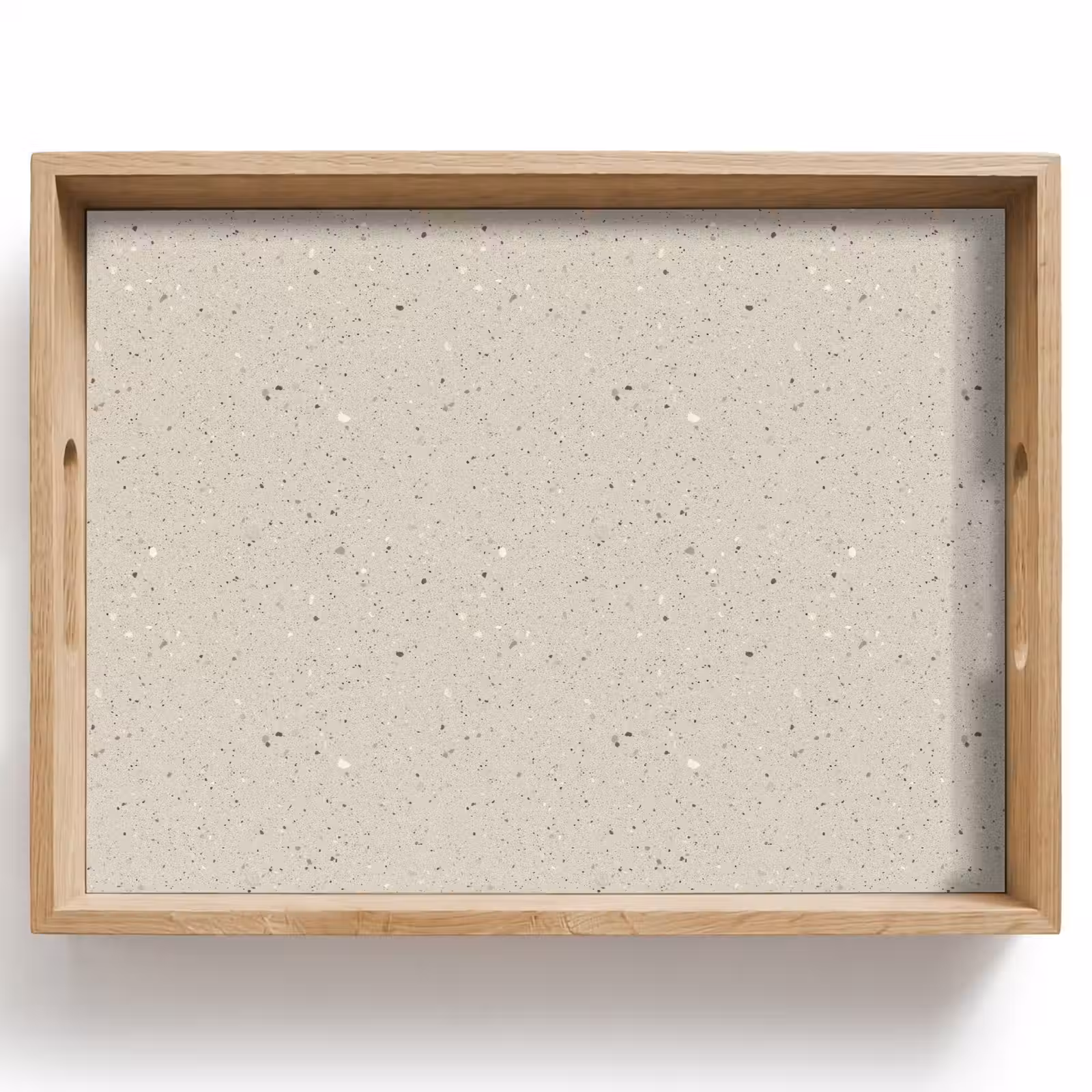 Vassoio - Beige chiaro - Terrazzo - Grigio — 1