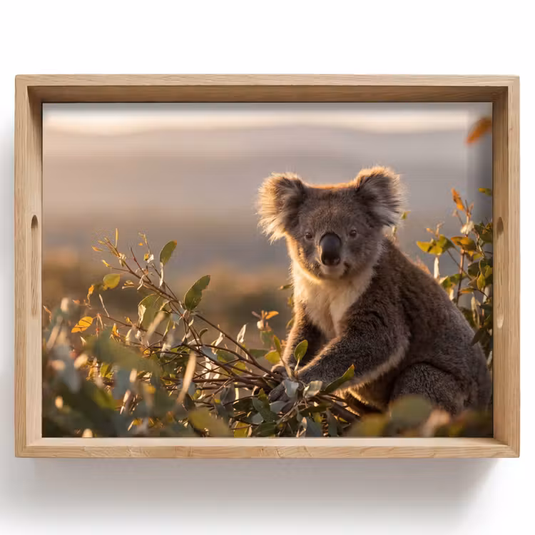 Vassoio - Koala - Foglie - Luce del mattino — 1
