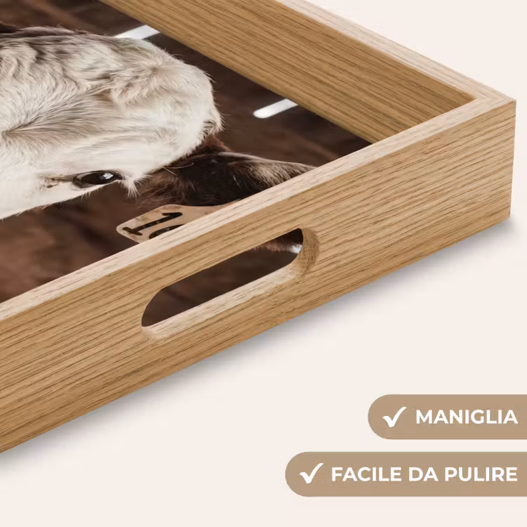 Vassoio - Vitello - Marchio di garanzia - Stalla di legno — 8