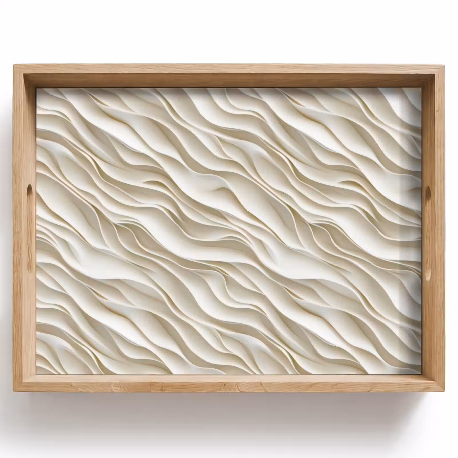 Vassoio - Onde - Bianco - Minimalista — 1
