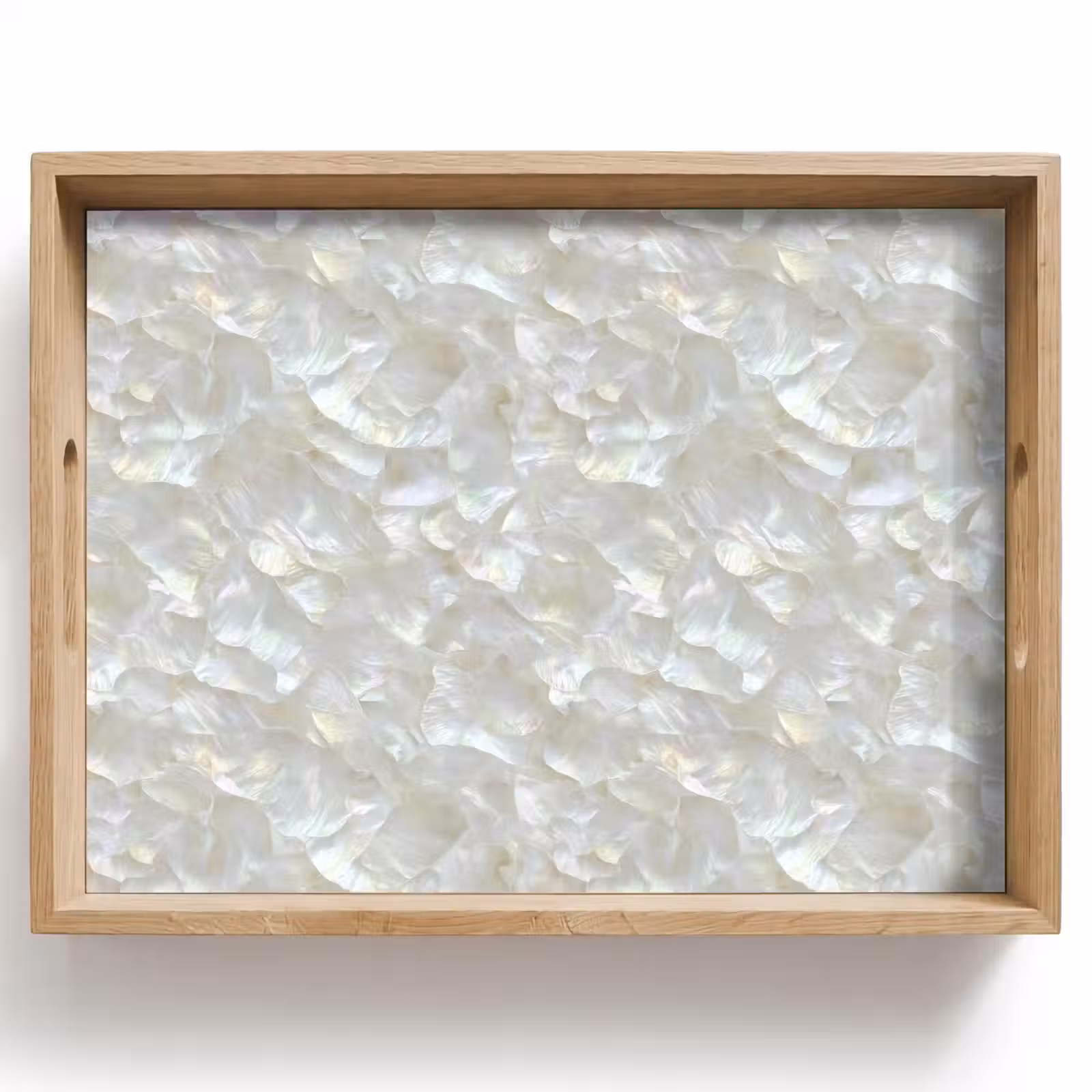 Vassoio - Perla lucida - Bianco - Conchiglia — 1