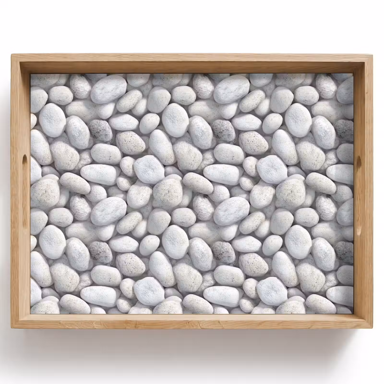 Vassoio - Pietre - Grigio - Ovale — 1