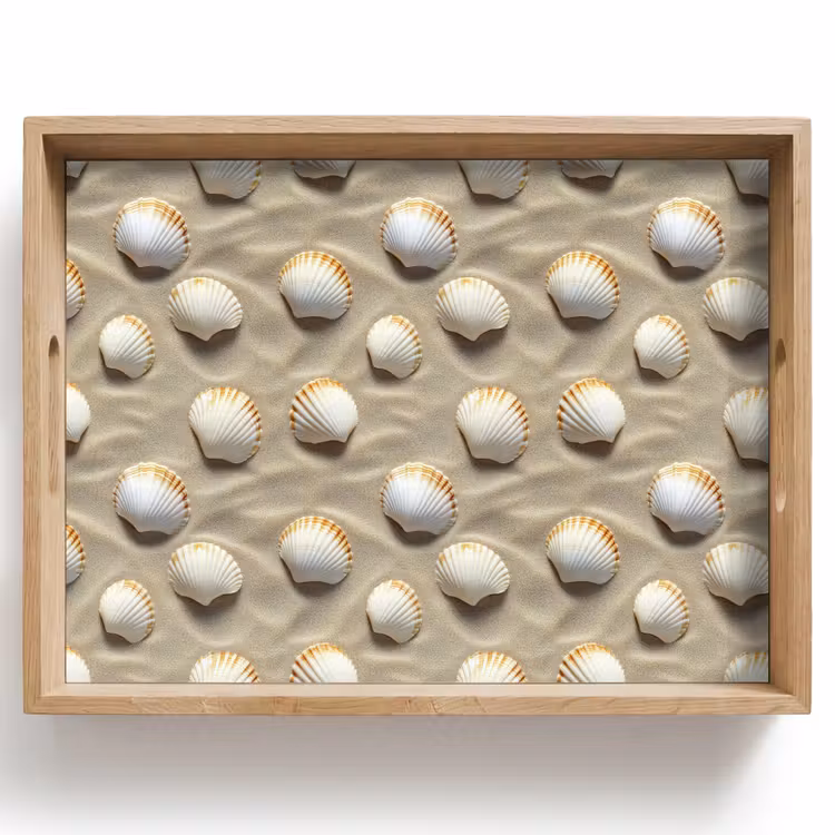 Vassoio - Conchiglie - Sabbia - Marittimo — 1