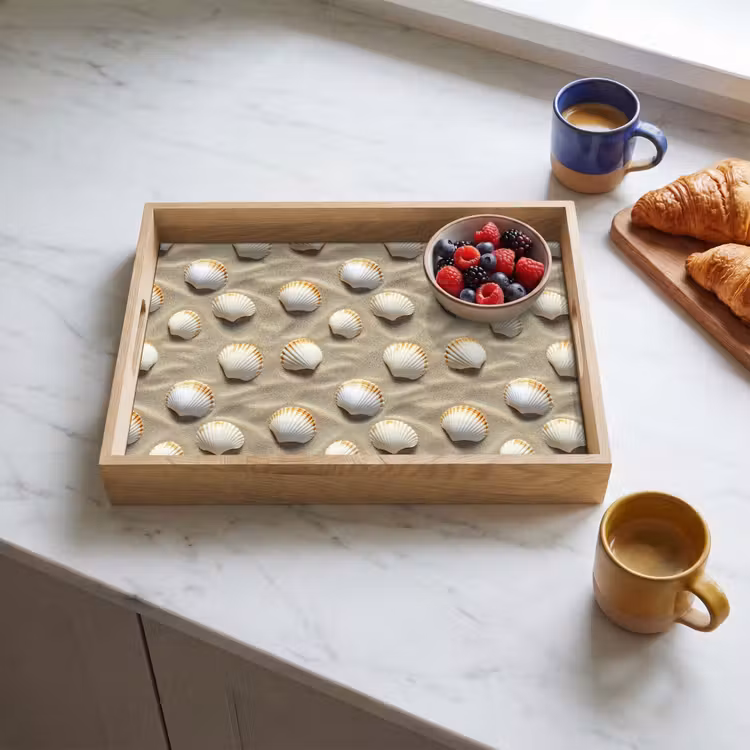 Vassoio - Conchiglie - Sabbia - Marittimo — 3