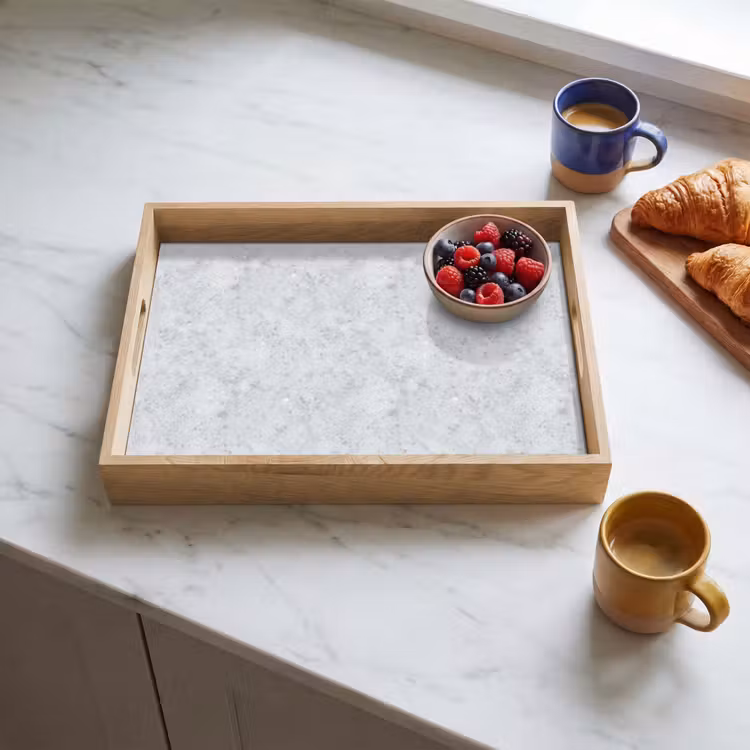 Vassoio - Grigio - Effetto Terrazzo - Cemento — 3