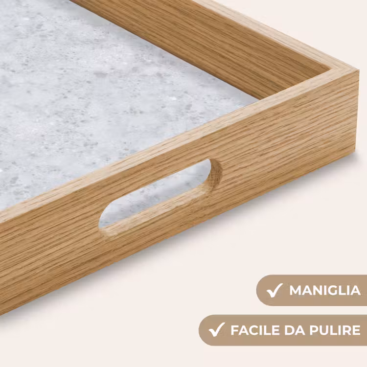 Vassoio - Grigio - Effetto Terrazzo - Cemento — 8