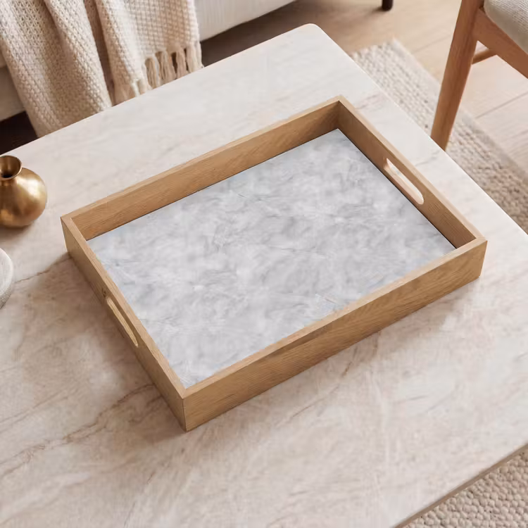 Vassoio - Grigio - Marmo - Opaco — 2