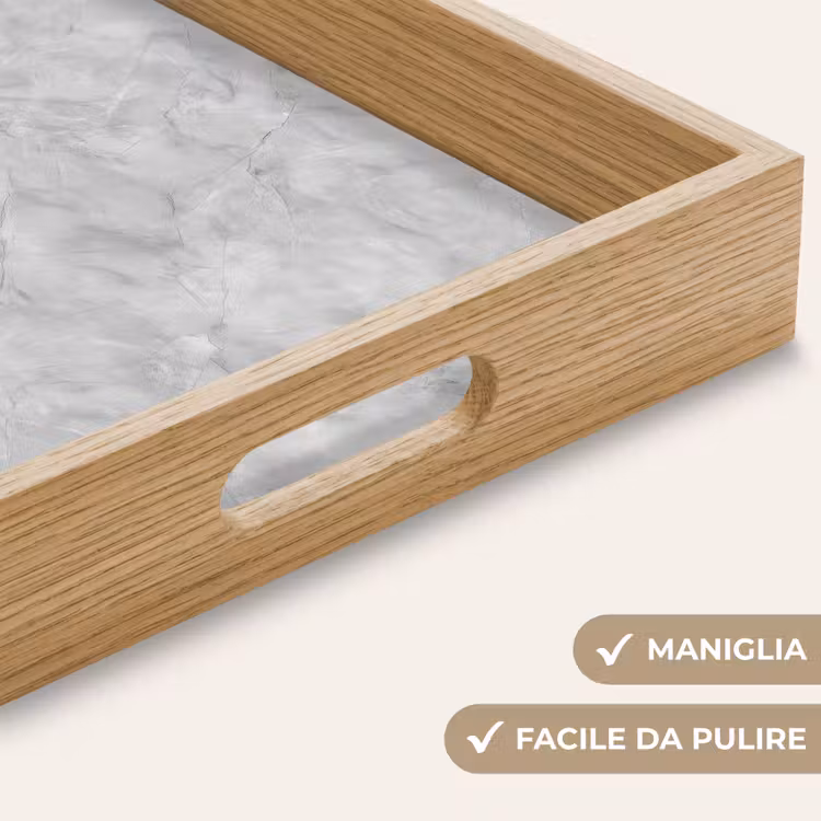 Vassoio - Grigio - Marmo - Opaco — 8
